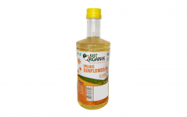 Just Organik Organic Sunflower Oil   Plastic Bottle  1 litre